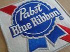 Pabst Blue Ribbon Beer Uniform Patch - Vintage Large 6 X 6 Inches New Original 