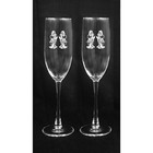 Mickey Mouse Same Sex Gay Wedding Toasting Glasses Flute  Personalized Free