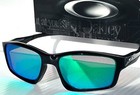 New Oakley Chainlink Black Ink Polarized Galaxy Jade Lens Sunglass 9247-09
