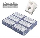 600 Pcs Coin Flips 6 Assorted Sizes 2  X 2  Cardboard Coin Holders Mylar Coin Fl