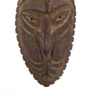 Vintage Papua New Guinea Wall Hanging Wood Carved Mask Angoram Sepik River