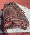Nokona Cm73 Pro Line Catchers Mitt Vintage Brown Leather Baseball Glove Usa Made
