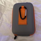 Bushnell Golf Hard Shell Rangefinder Carry Case Gray Orange Zipper Pouch