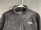 The North Face Osito Fuzzy Fleece Black Womens Xl Full Zip Coat Jacket
