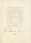 Vtg Art Ex-libris Bookplate Y1510