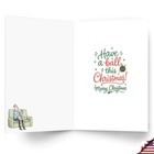 1 Funny Christmas Greeting Card W envelope - Dog Secret Santa Nobleworks