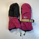 The North Face Insulated Snow Mittens Girls Size Small Pink Waterproof