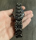 Unique Y2k Gothic Flame Watch - Vintage Red Dial  Stainless Steel Band  Quartz