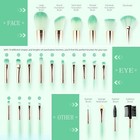 Professional 24 Pcs Kabuki Make Up Brush Set cosmetic Brushes Eyeliner Brush Kit