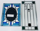  2  Stained Glass Pieces - Richard Macdonald Hand-crafted Mirror Wall Decor Usa