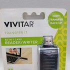 Vivitar Viv-rw-5000-blk 50-in-1 Card Reader Writer Usb 2 0 Black New Sealed