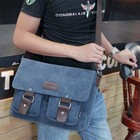 Vintage Men s Canvas Messenger Bag Laptop Shoulder Satchel Crossbody School Bag 