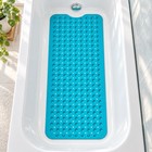 Extra Long Non-slip Bathtub Mat 39x16 Shower Bath Tub Mat Suction Cups Blue