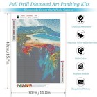  5d Undersea Waterfall Diamond Painting Scenery Gem Painting Kit Diy A28