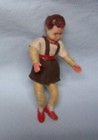 Dollhouse Miniatures Vtg Concord Miniatures 1970s Dad   Son Bendable Dolls  a1 