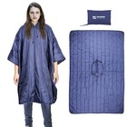 Dukuseek Outdoor Wearable Camping Blanket With Hood  Large Packable Backpacking