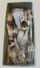 Vintage 1951 Wm Rogers Magnolia Silverplate Flatware 54 Pc Set Original Box