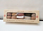 Vintage Star Darning And Mending Cotton Thread In Box Khaki   Brown Shades Spool