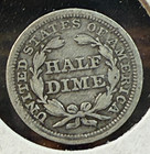1853 Arrows Seated Liberty Half Dime Nice Original Vg Chrc