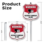 Video Surveillance Shield Sign Warning Security Cameras  Shield Sign With Stake