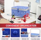 Singer 07228 Sewing Basket With Sewing Kit  Needles  Thread  Pins  Scissors  And