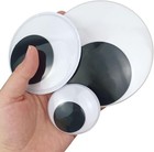 Fkeyto Wiggle Googly Eyes With Self Adhesive Large Black 2 Inch 3 4 
