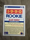 Signed Blair Thomas Rookie 1990 Score Football Card New York Jets Penn State