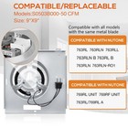 Upgraded 763rl B Unit 50 Cfm  9 x9  Bathroom Exhaust Fan Compatible With   
