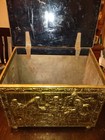 Antique Brass Coal Box