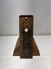 Antique Cast Brass Ornate Victorian Entry Door Knob Back Plate 7 25 X 2 25   