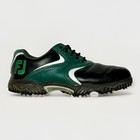 Footjoy Fj Icon Black Green Leather Golf Shoes Men   s 8 5 Xw Spiked