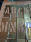 Vintage Reese s Adjustable Brass Stencil Kits 2  Letters   Numbers