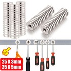 Lot 25mm Ring Round Disc Strong Neodymium Magnets Rare Earth With Hole Magnet