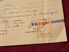 Wwii Dutch Resistance   Occupation Docs     Amsterdam Travel Receipt   Name List