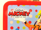 Vintage Celebrate Mickey 75 Yrs  Of Fun Tin Mini-lunch Box - In Great Condition 
