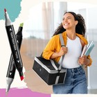 262 Colors Double Tip Alcohol Markers Set With Case For Artists   Beginners