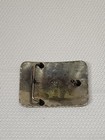 Vintage Masonic Belt Buckle Blue And Silver