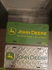 John Deere License Plate And Sign Metal Lot