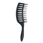 Black Hair Brush 2 Count Heatflex Detangler Vented For Fast Drying