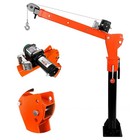 Pickup Truck Crane 2000lb Electric Winch 360   Swivel Folding Mounted Hoist Jib