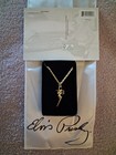 Elvis Presley Tcb Gold Plated Necklace signature White Scarf tcb Postcard Lot 3