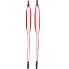 D luca Mx3 Leather Accordion Straps Red white