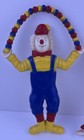 Vtg Lot Of 3-circus Clowns Child Nursery Room Wall Decor Yellow Red Blue Plastic
