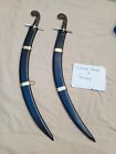 Pair Of Shamshir Turkish-style Sabers Full Tang Sharp Historical Replica