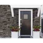 6 10in W X 21 25in Corner Artisan Cut Stone Polymer Trim Vinyl Siding In Ash