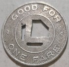 Chicago  Illinois - Chicago Rapid Transit One Fare Il 150 V Transit Token