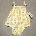 Carter s 2pc Baby Girls Outfit Set 3m Sleeveless Smocked Bunny Lemon