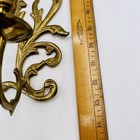 Ornate Vintage Brass Candle Holders  Wall Sconces - Made In India- Set Of 2
