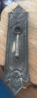Antique Victorian Ornate Cast Brass Door Knob Back Plate 10 3 4    Signed Sargent