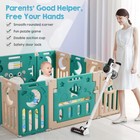 Baby Playpen Kids 12 2 Panel Safety Play Center Yard Home Indoor Pen Fence Blue